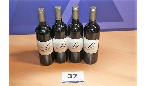 4 flessen à 75cl rode wijn CHATEAU DE SET, Saint Emilion Grand Cru, 2017